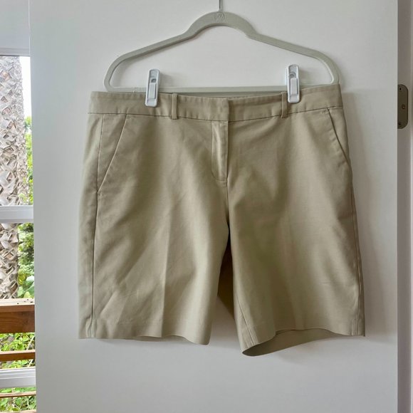 MICHAEL Michael Kors Classic Stretch Twill Cotton Blend Shorts, Size 14 - Picture 3 of 7